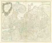 Карта северной части России, 1753 г.