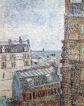 Вид на Париж из квартиры Тео на улице Лепик
