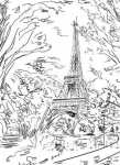 Париж в ЧБ рисунках #36