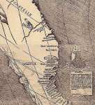 Фрагмент карты Вальдземюллера 1507 года, на которой впервые появился топоним «Америка»