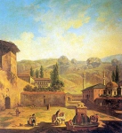Вид города Бахчисарая