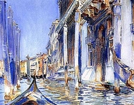 Гранд-канал, гондолы у причала. Венеция