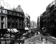 Tottenham Court Road from Oxford Street London c.1891