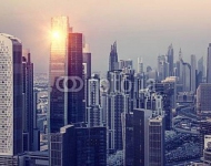 Дубай, вид на вечерний город