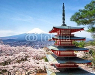 Япония. Chureito Pagoda in Fujiyoshida