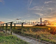 Германия. Маяк Westerhever в Шлезвиг-Гольштейне