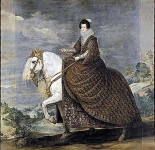 Королева Исабель де Борбон, верхом