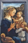 Мадонна с младенцем и двумя ангелами