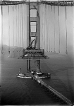 Строительство моста Золотые Ворота. Сан-Франциско, 1933 год