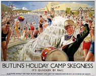 Реклама летнего кемпинга в Скегнессе, Великобритания