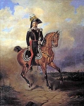 Вильгельм Тимм - Портрет императора Николая I на коне