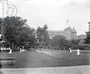 The Tennis courts Central Park New York c.1904