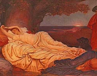 Кимон смотрит на спящую Ифигению