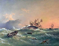 The wreck of HMS Orpheus
