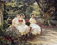 Три сестры в парке