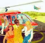 Вертолет Прибытие, Playboy Иллюстрация