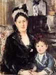 Портрет Марии Boursier и ее дочь