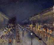 Бульвар Монмартр ночью (Boulevard Montmartre - Night Effect)