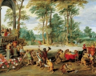 Brueghel II Jan - Сатира на тюльпаноманию