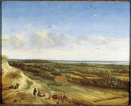 Meer II Jan van der - Пейзаж представляющий Tolsduin и усадьбу Driehuis в Сантпоорте вдалеке озеро Wijkermeer