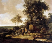 Molijn Pieter Pietersz de - Пейзаж с крестьянами на ходу