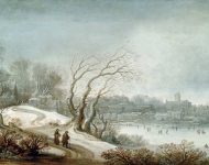 Santvoort Pieter van - Зимний пейзаж