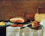 Schooten Floris Gerritsz van - Натюрморт с ветчиной и сыром