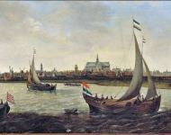 Vroom Hendrick Cornelisz - Вид Харлема от реки Спаарне