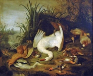 Wet II Jacob de - Мертвые птицы на фоне пейзажа