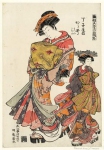 Karauta of the Chojiya, kamuro Matsuno and Takeno