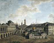 Вид на Теремной дворец и собор Спаса на Бору