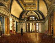 Вид Аполлонова зала в Зимнем дворце