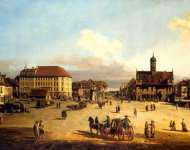 Площадь рынка в Новом городе в Дрездене