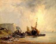Лодки у берега Нормандии