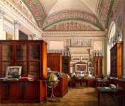 Виды залов Зимнего дворца. Библиотека императора Александра II