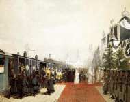 Вынос гроба с телом Александра III