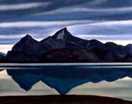 Гора, отражающаяся в воде. Южная Гренландия