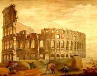 Вид Колизея в Риме