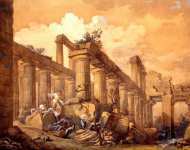 Руины так называемого храма Нептуна в Пестуме