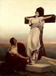 Христианская мученица на кресте