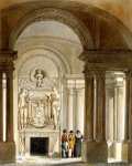 Вид зала охраны в Старом Лувре