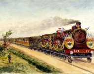 Президентский поезд на пути из Дюнкерка в Компьень