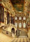 Виды залов Зимнего дворца. Парадная лестница