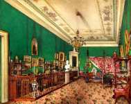 Виды залов Зимнего дворца. Спальня великой княжны Марии Николаевны