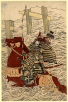 Sasaki no Takatsuna at the Battle of Uji River между и