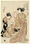 Series Shinagawa Kunshi Hakkei Akinotsuki and Nokaze of the Yatsuyama