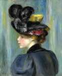 Молодая женщина в черной шляпе