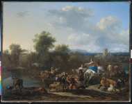 Berchem Nicolaes Pietersz - Переправа