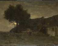 Bock Theophile de - Овчарня в вечернем свете