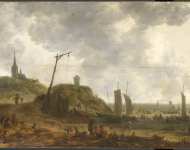 Kabel Adriaen van der - Пляж в Катвейке (Katwijk)